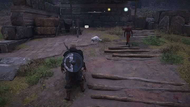 The cat will stop in the place shown in the picture above - Assassins Creed Valhalla: Freyas Friend - East Anglia - Assassins Creed Valhalla Guide and Walkthrough