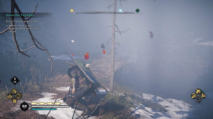 As soon as you leave the camp you will be attacked by bandits hiding in the forest - Assassins Creed Valhalla: Honor Has Two Edges - Eurvicscire - Assassins Creed Valhalla Guide and Walkthrough