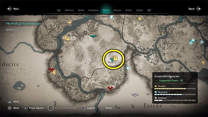 1 - Assassins Creed Valhalla: Glowecestrescire - Temple of Ceres Assassin Bureau - Hidden Ones Bureau - Assassins Creed Valhalla Guide and Walkthrough