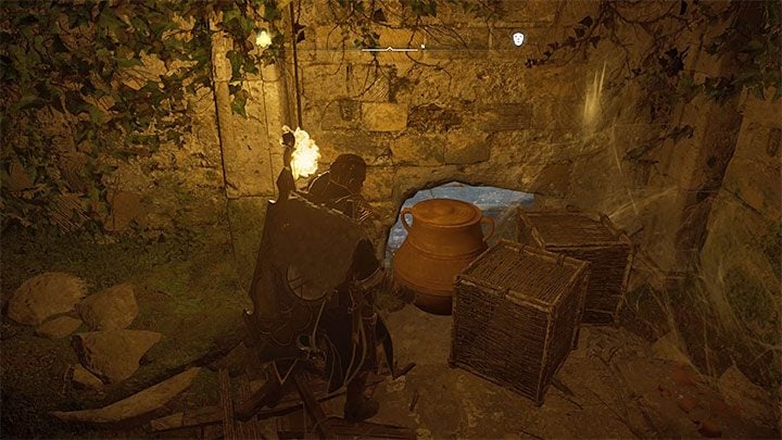 The entrance to the dungeon isn't hidden in this case - Assassins Creed Valhalla: Glowecestrescire - Temple of Ceres Assassin Bureau - Hidden Ones Bureau - Assassins Creed Valhalla Guide and Walkthrough
