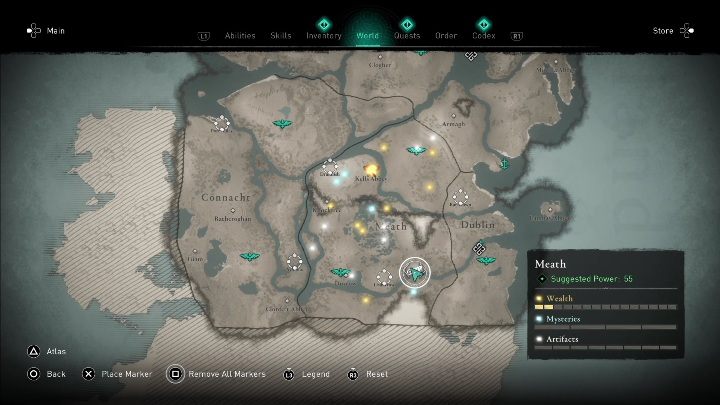 1 - AC Valhalla Wrath of the Druids: Irish Cycle Page - Meath secrets, locations - Meath - Assassins Creed Valhalla Guide and Walkthrough