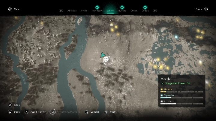 You will find the mask in the eastern part of the region - AC Valhalla Wrath of the Druids: Ui Neill Artifact - Meath secrets, locations - Meath - Assassins Creed Valhalla Guide and Walkthrough