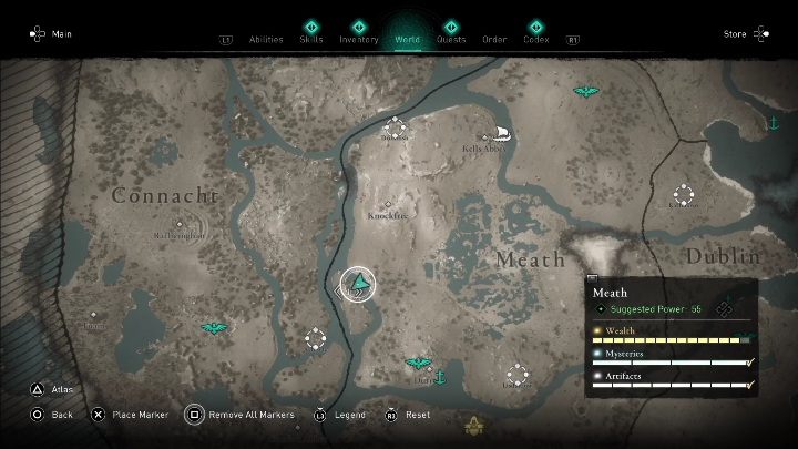 3 - AC Valhalla Wrath of the Druids: Treasure Hoard Map - Meath secrets, locations - Meath - Assassins Creed Valhalla Guide and Walkthrough