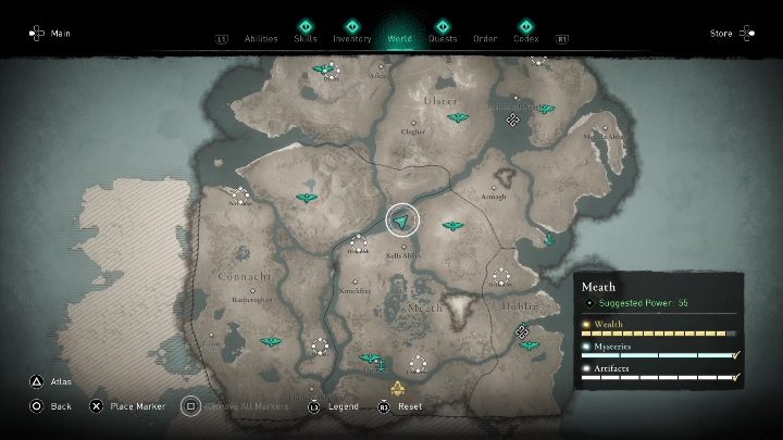 All Meath Treasure Hoard Map Locations Assassin's Creed Valhalla 