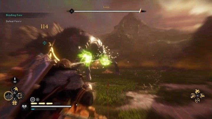 Perhaps the best tactic against this opponent is to wait until the wolf goes underground and then dodge his following attack - Assassins Creed Valhalla: Binding Fate - Asgard - Assassins Creed Valhalla Guide and Walkthrough