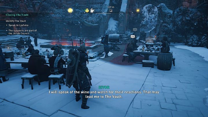 It's time to question all the council members and see if any of them accidentally reveal their true identity - Assassins Creed Valhalla: Closing the Vault - Jorvik - Assassins Creed Valhalla Guide and Walkthrough