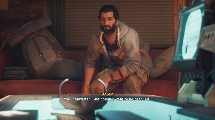 Basim joins the group of scientists, Shaun and Rebecca and the Player can even take control of him, which may suggest that, in the next game in the Assassin 's Creed series, Basim will play a key role - Assassins Creed Valhalla: Modern Day Ending - Endings - Assassins Creed Valhalla Guide and Walkthrough