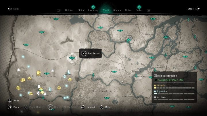 Location of the cursed place: the Cragstone watchtower - Assassins Creed Valhalla: Cursed symbol - Glowecestrescire secrets, locations - Glowecestrescire - Assassins Creed Valhalla Guide and Walkthrough