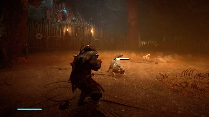 Defeat the two shape-shifting enemies in a fistfight, then talk to Jotun to complete this quest - Assassins Creed Valhalla: Pit of Slaughter - Jotunheim - Assassins Creed Valhalla Guide and Walkthrough