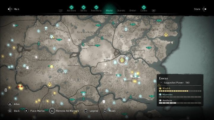 The helm can be found in the northern part of the location, in an enemy base - Assassins Creed Valhalla: Gear - Essexe secrets, locations - Essexe - Assassins Creed Valhalla Guide and Walkthrough