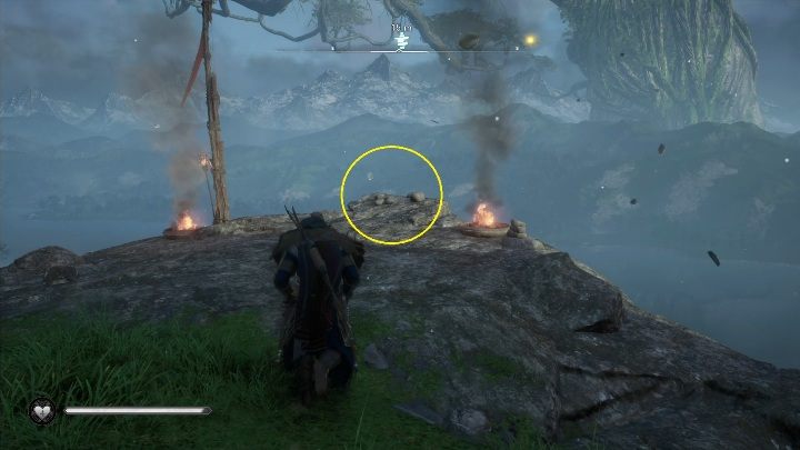The cairn can be found in the southern part of the region, among the mountains - Assassins Creed Valhalla: Cairn - Asgard secrets, locations - Asgard - Assassins Creed Valhalla Guide and Walkthrough