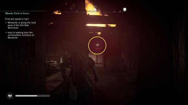 With the key, return to the house where the totem lights up - Assassins Creed Valhalla: Cursed symbol - Sciropescire secrets, locations - Sciropescire - Assassins Creed Valhalla Guide and Walkthrough