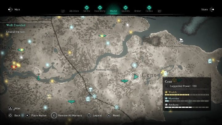 You will find these gloves when you go east from the synchronisation point - Assassins Creed Valhalla: Gear - Cent secrets, locations - Cent - Assassins Creed Valhalla Guide and Walkthrough