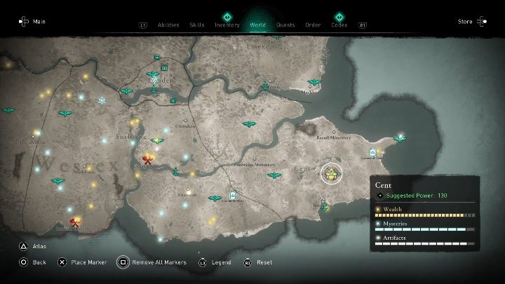 You will find this chest in the town of Centerbury - Assassins Creed Valhalla: Gear - Cent secrets, locations - Cent - Assassins Creed Valhalla Guide and Walkthrough