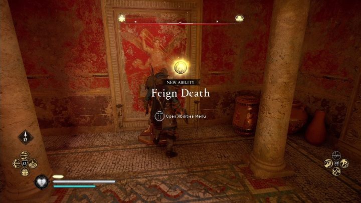 Usage: you can pretend to be dead and attack by surprise - Assassins Creed Valhalla: All Books of Knowledge - melee combat - Secrets and collectibles - Assassins Creed Valhalla Guide and Walkthrough