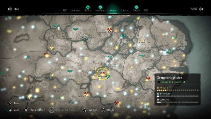 Location of the book of knowledge: Grantebridgescire, in the southern part of the location - Assassins Creed Valhalla: Books of Knowledge - ranged combat - Secrets and collectibles - Assassins Creed Valhalla Guide and Walkthrough