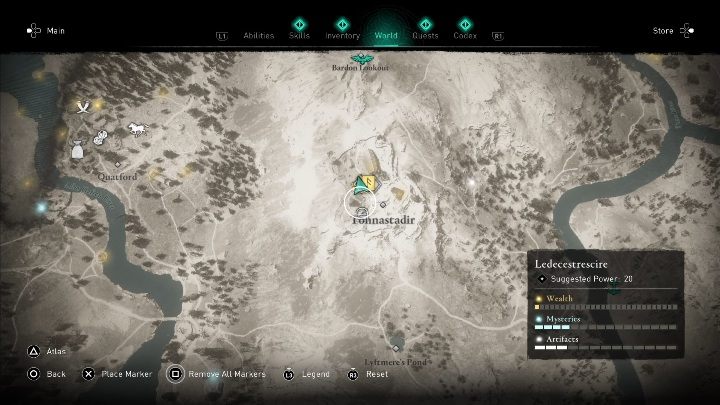 Location of the book of knowledge: Ledecestrescire, in the Tonastadir location - Assassins Creed Valhalla: Books of Knowledge - ranged combat - Secrets and collectibles - Assassins Creed Valhalla Guide and Walkthrough