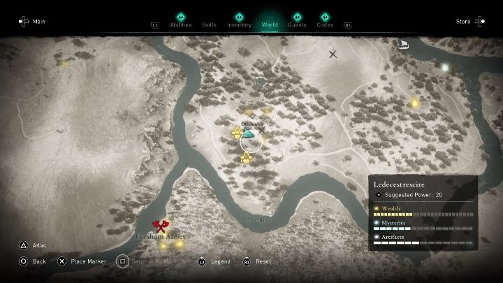 Location of the book of knowledge: Ledecestrescire, in a cave located in the southern part of the map, near Offchurch - Assassins Creed Valhalla: Books of Knowledge - ranged combat - Secrets and collectibles - Assassins Creed Valhalla Guide and Walkthrough