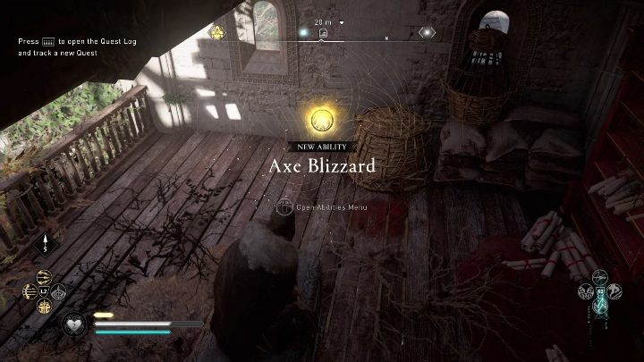 Usage: your character throws axes at the chosen target - Assassins Creed Valhalla: Books of Knowledge - ranged combat - Secrets and collectibles - Assassins Creed Valhalla Guide and Walkthrough