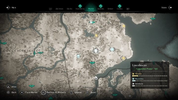 You will find the mask in the Lincolnscire region south of Whisby - Assassins Creed Valhalla: Roman Artifact - Lincolnscire secrets, locations - Lincolnscire - Assassins Creed Valhalla Guide and Walkthrough