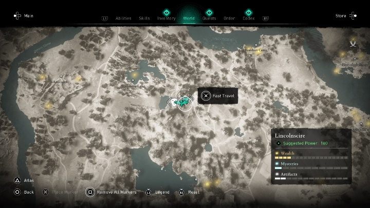 You will find this mask by going east from Lake Wynmere - Assassins Creed Valhalla: Roman Artifact - Lincolnscire secrets, locations - Lincolnscire - Assassins Creed Valhalla Guide and Walkthrough