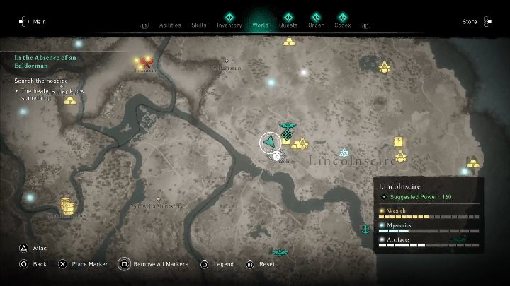 This mask can be found in the southern part of Lincoln town - Assassins Creed Valhalla: Roman Artifact - Lincolnscire secrets, locations - Lincolnscire - Assassins Creed Valhalla Guide and Walkthrough