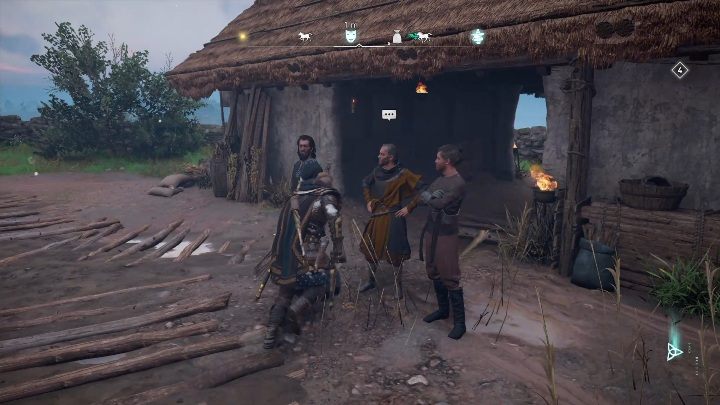 In Hamtunscire, you will find a man who wants to talk to you - Assassins Creed Valhalla: Flyting - Hamtunscire secrets, locations - Hamtunscire - Assassins Creed Valhalla Guide and Walkthrough