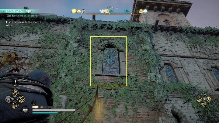 Let's begin with the fact that the box is in a room that you can only get to by knocking out a stained glass window - Assassins Creed Valhalla: Gear - Wincestre secrets, locations - Wincestre - Assassins Creed Valhalla Guide and Walkthrough