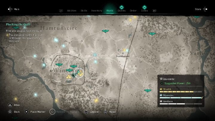 The treasure map can be found in the Bishop's Residence - Assassins Creed Valhalla: Gear - Wincestre secrets, locations - Wincestre - Assassins Creed Valhalla Guide and Walkthrough