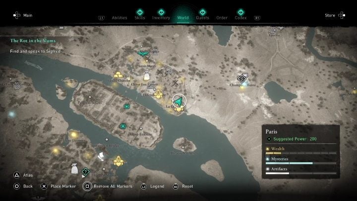 You can find this chest in La Greve, in the northern part of Paris - AC Valhalla Siege of Paris: Gear, Paris - secrets, locations - Paris - Assassins Creed Valhalla Guide and Walkthrough