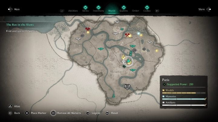 You will find this chest in the Flooded Slums location - AC Valhalla Siege of Paris: Gear, Paris - secrets, locations - Paris - Assassins Creed Valhalla Guide and Walkthrough