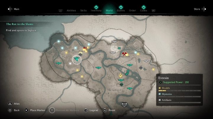 1 - AC Valhalla Siege of Paris: Flying Paper, Evresin - secrets, locations - Evresin - Assassins Creed Valhalla Guide and Walkthrough