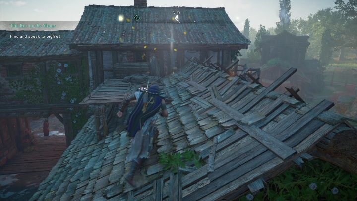 Start: The paper is located on the roof of one of the buildings - AC Valhalla Siege of Paris: Flying Paper, Evresin - secrets, locations - Evresin - Assassins Creed Valhalla Guide and Walkthrough