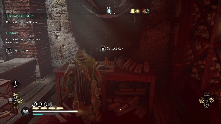 Then, simply open the door using the hidden blade - AC Valhalla Siege of Paris: Roman Excavations, Evresin - secrets, locations - Evresin - Assassins Creed Valhalla Guide and Walkthrough