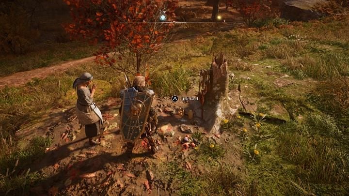 When you have collected all the items, bring them to the shrine under the bush - Assassins Creed Valhalla: The Farewell Meow - Lincolnscire - Assassins Creed Valhalla Guide and Walkthrough