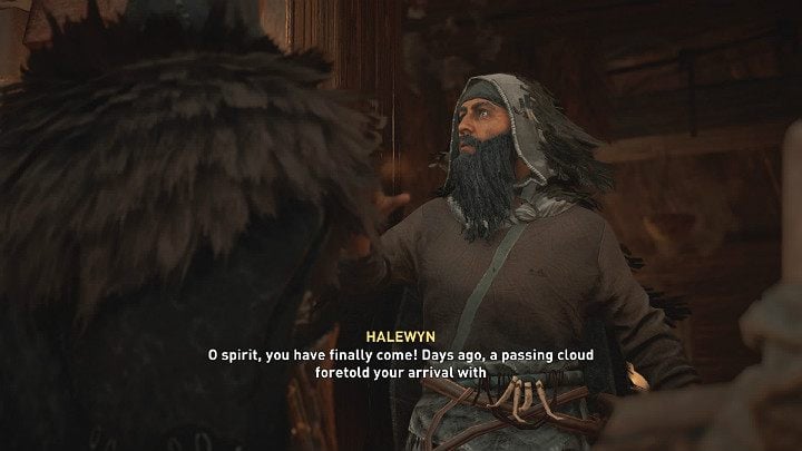 When you knock on the door, a druid will come out, who has apparently been waiting for your arrival for several days - Assassins Creed Valhalla: Clues and Riddles - Glowecestrescire - Assassins Creed Valhalla Guide and Walkthrough