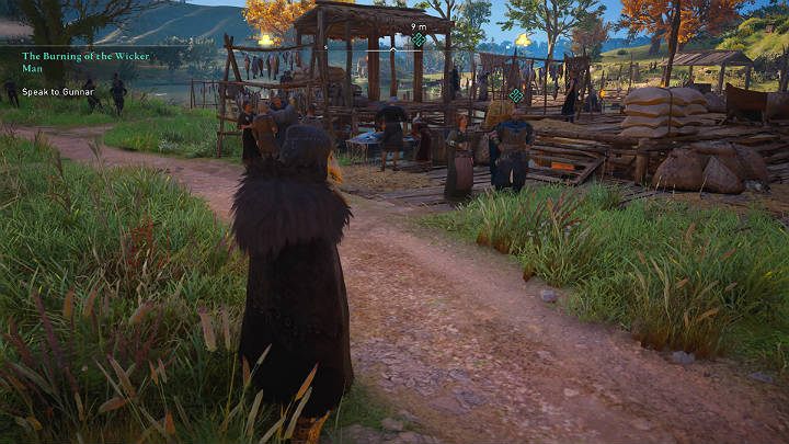 Go back to Glowecestre to talk to Gunnar - Assassins Creed Valhalla: Burning of a Wicker Man - Glowecestrescire - Assassins Creed Valhalla Guide and Walkthrough