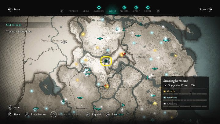 1 - Assassins Creed Valhalla: Old Friends - Snotinghamscire - Assassins Creed Valhalla Guide and Walkthrough