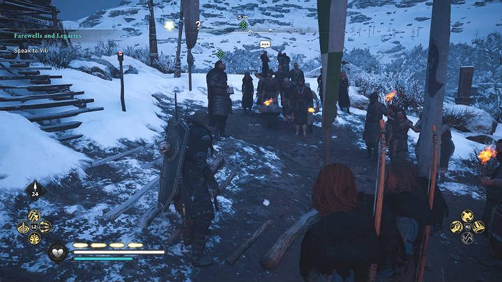 Go to Hemming's funeral in order to talk to his son, Vili - Assassins Creed Valhalla: Farewells and Legacies - Snotinghamscire - Assassins Creed Valhalla Guide and Walkthrough