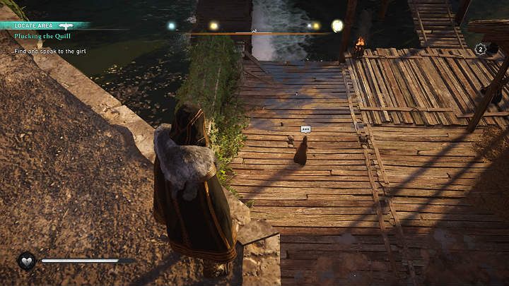 Go to the port to find the girl who just escaped the crime scene and talk to her - Assassins Creed Valhalla: Plucking the Quill - Wincestre - Assassins Creed Valhalla Guide and Walkthrough