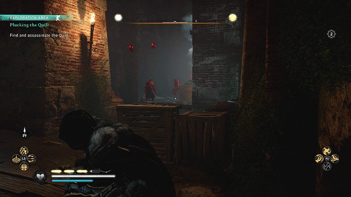 Going through the sewers you will have to fight with many guards, several elite opponents among them - Assassins Creed Valhalla: Plucking the Quill - Wincestre - Assassins Creed Valhalla Guide and Walkthrough