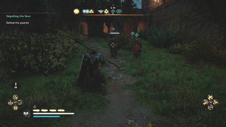 After the truth comes to light, Harriet will run to the crypt, and guards will enter the cemetery - Assassins Creed Valhalla: Impaling the Seax - Wincestre - Assassins Creed Valhalla Guide and Walkthrough