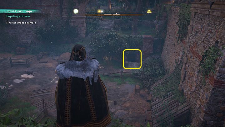 Go to the bishop's residence, then walk through the small door by the city walls, where you'll open the door at the very bottom of the tunnel to enter a ruined temple - Assassins Creed Valhalla: Impaling the Seax - Wincestre - Assassins Creed Valhalla Guide and Walkthrough