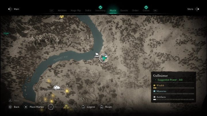 Location: Mylna in Stifi, right next to the river - AC Valhalla Dawn of Ragnarok: Heroic Saga (Gullnamar) - list of all - Gullnamar - Assassins Creed Valhalla Guide and Walkthrough