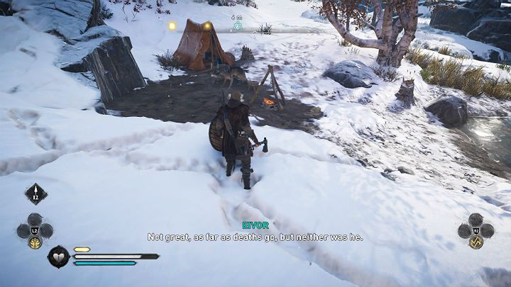 The boy grabs a weapon and tries to fight the wolf, but if you don't help him, he dies - Assassins Creed Valhalla: The Hunt for Honor - Rygjafylke - Assassins Creed Valhalla Guide and Walkthrough