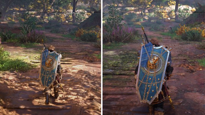 As you can see in the image above, when Eivor moves, the camera is much closer to them, slightly behind the right shoulder - AC Valhalla: Close Camera - what does it change? River Raids - FAQ - Assassins Creed Valhalla Guide and Walkthrough
