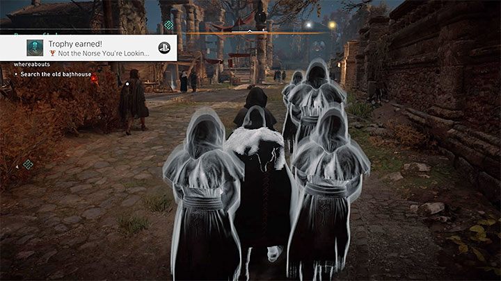 The cloak makes it more difficult for the opponents to detect you and allows you to "blend in" with your surroundings - Assassins Creed Valhalla: How to unlock Not the Norse Youre Looking For trophy? - Trophy guide - Assassins Creed Valhalla Guide and Walkthrough