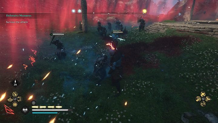 You must take matters into your own hands and eliminate all the Jotuns that are in the vicinity - Assassins Creed Valhalla: Defensive Measures - Asgard - Assassins Creed Valhalla Guide and Walkthrough