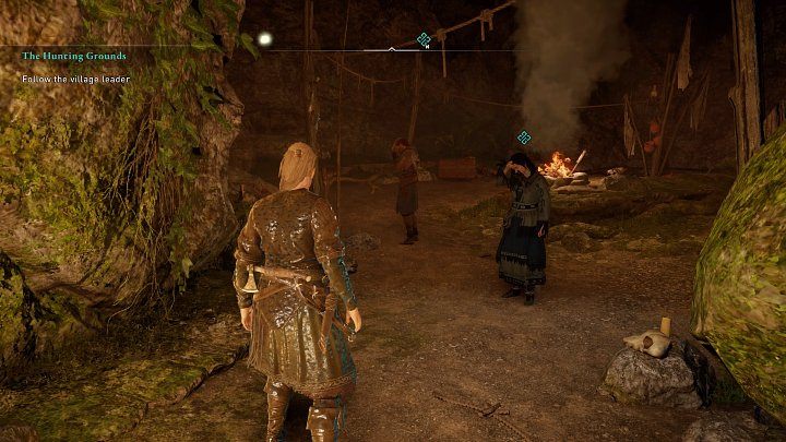 The woman will lead you to a passage hidden behind a waterfall - Assassins Creed Valhalla: The Hunting Grounds - Vinland - Assassins Creed Valhalla Guide and Walkthrough