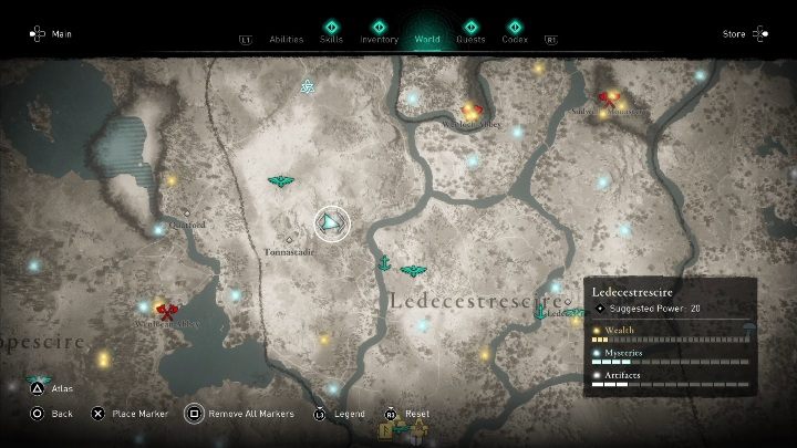 Location of the cursed place: east of Tonnastadir - Assassins Creed Valhalla: Cursed symbol - Ledecestrescire secrets, locations - Ledecestrescire - Assassins Creed Valhalla Guide and Walkthrough